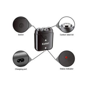 Kemei KM‑1005 Φορητό Μικρό Ανδρικό Ηλεκτρικό Ξυραφάκι