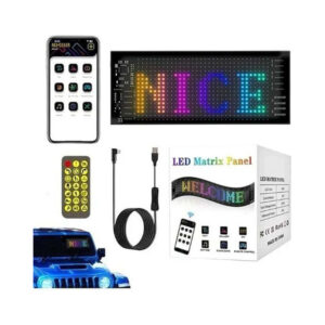 Εύκαπμπτη LED επιγραφή Matrix Panel με Bluetooth, App και τηλεχειριστήριο 19x180cm
