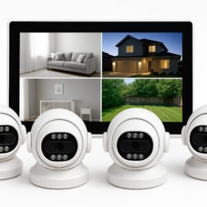 Σύστημα Ασφαλείας 4 Καναλιών με Μικρή Οθόνη | 24/7 Καταγραφή | Smart H.265+ | Ασύρματη WiFi Σύνδεση