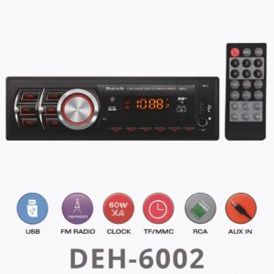 Bluetooth Car Stereo DEH-6002 – Πολυλειτουργικό Ηχοσύστημα Αυτοκινήτου