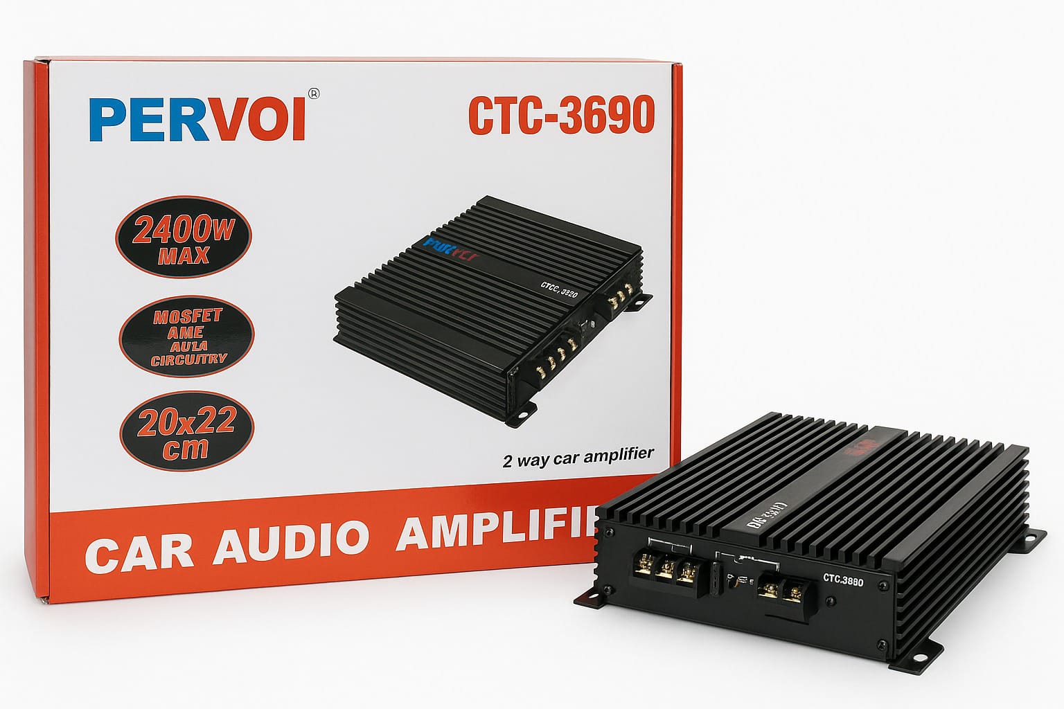 Pervoi CTC-3690 Ενισχυτής Αυτοκινήτου – 2400W Μέγιστη Ισχύς - Image 2