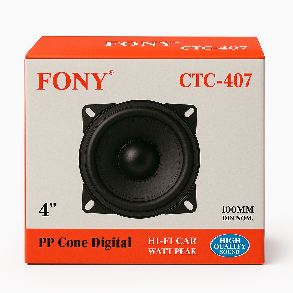 FONY CTC-407 – Ηχείο Αυτοκινήτου 4″ (100mm) Hi-Fi PP Cone Digital