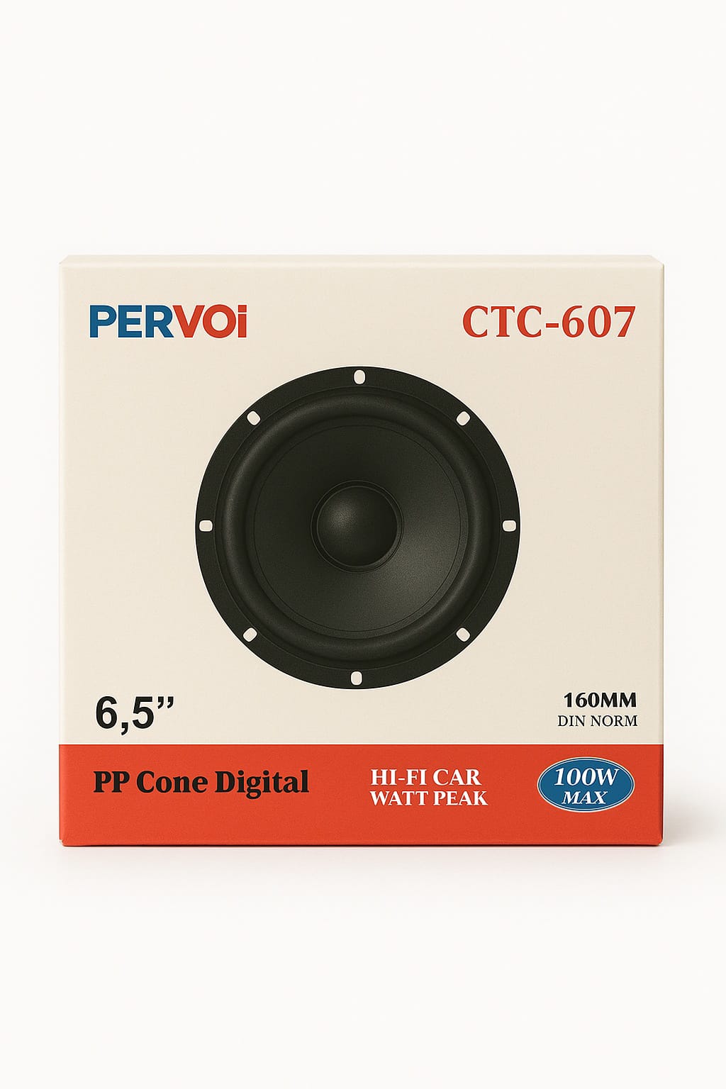 Pervoi CTC-607 – Ηχεία Αυτοκινήτου 6,5″ (160mm) Hi-Fi (100W Max)