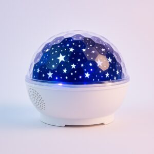 LED Κρυστάλλινη Μαγική Μπάλα Φωτός – Προβολέας Νυχτός με Bluetooth Μουσική