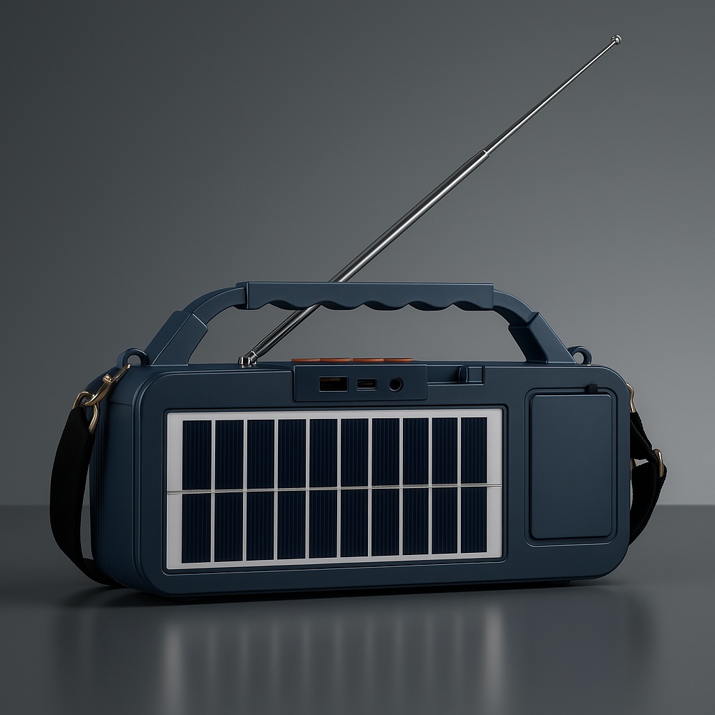 A Loveyin AI-01S Ασύρματο Ηχείο – 15W Φορητό Bluetooth Ηχείο με Ηλιακό Πάνελ και FM Ραδιόφωνο - Image 3