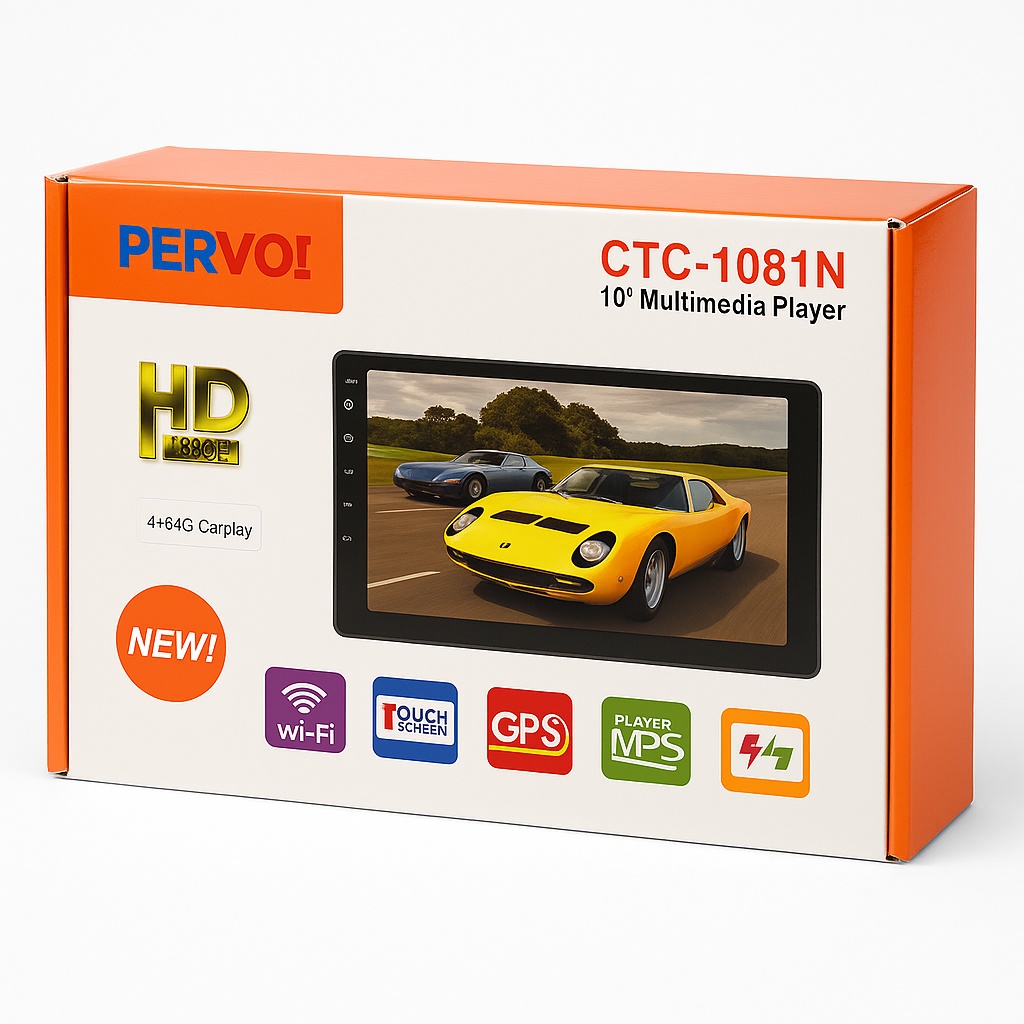 Pervo! CTC-1081N Πολυμέσο Αναπαραγωγής 10”