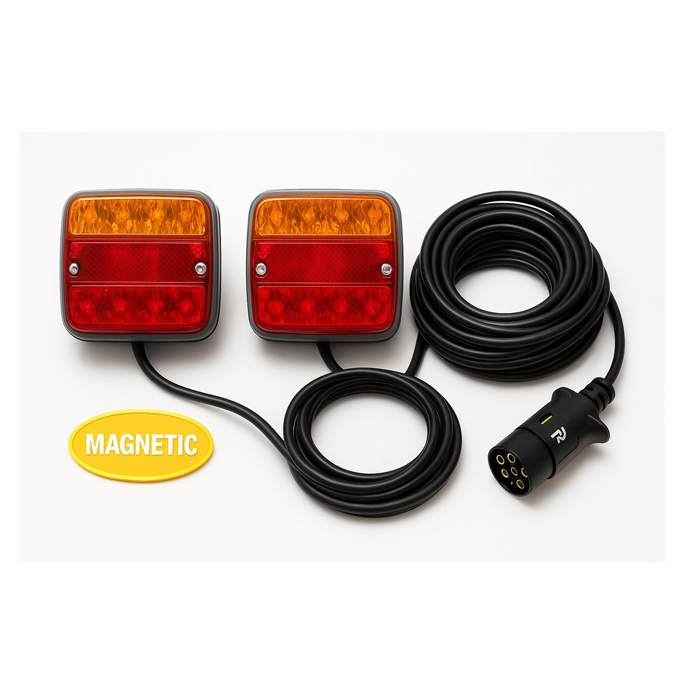 Μαγνητικά LED Φώτα Τρέιλερ 12V