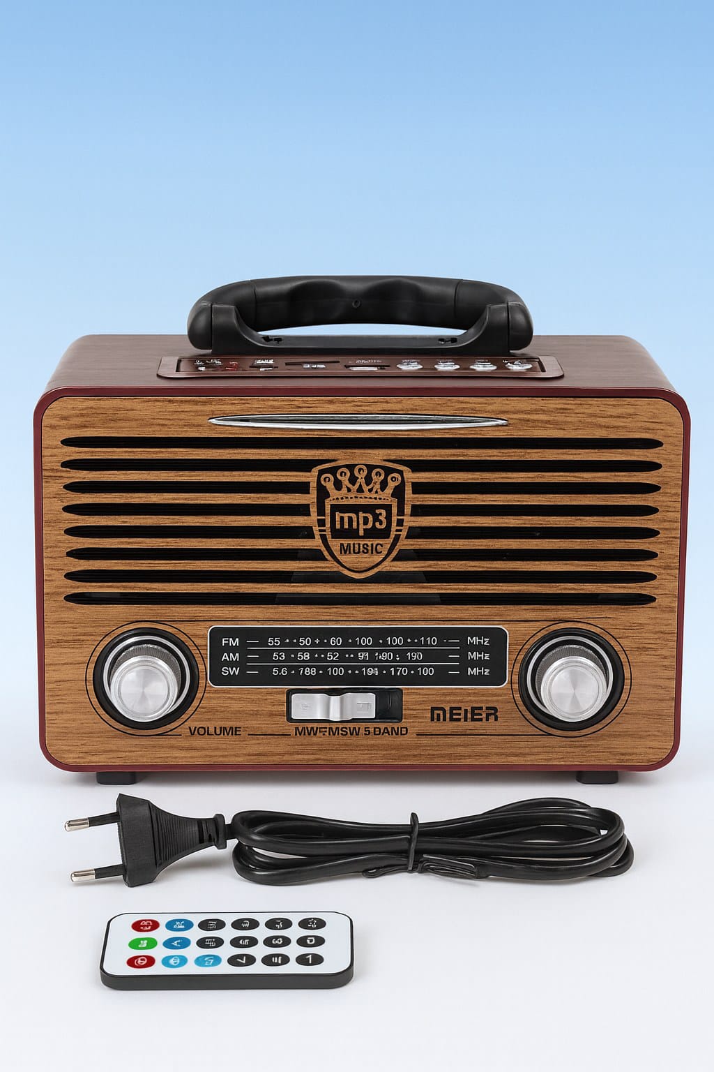 Meier M-115BT Ρετρό Ραδιόφωνο Bluetooth – Κλασικό Στυλ, Σύγχρονη Τεχνολογία - Image 2