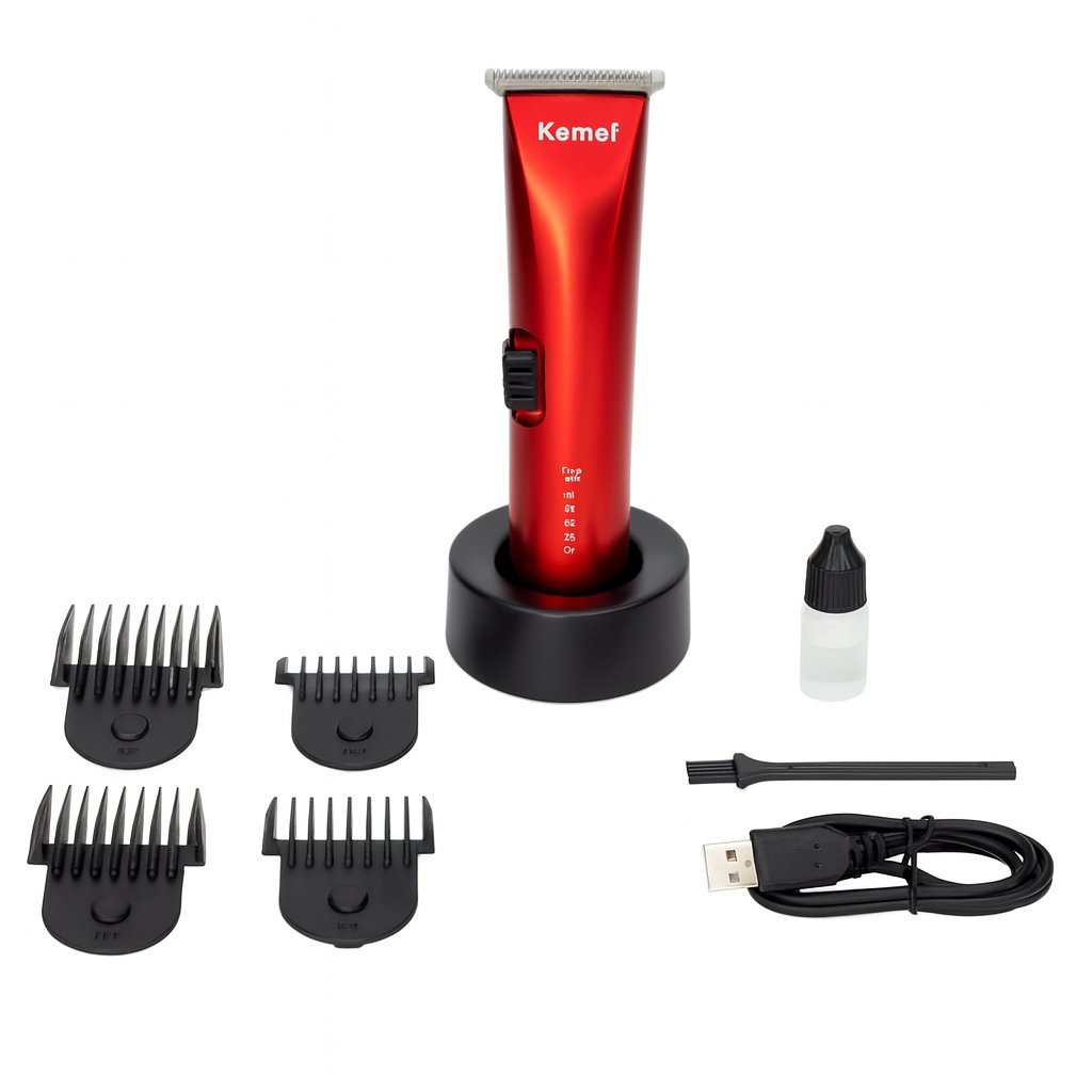 Kemei KM-5827 Επαγγελματική Κουρευτική Μηχανή – Σώμα από Κράμα Αλουμινίου Αεροπορικού Τύπου - Image 2