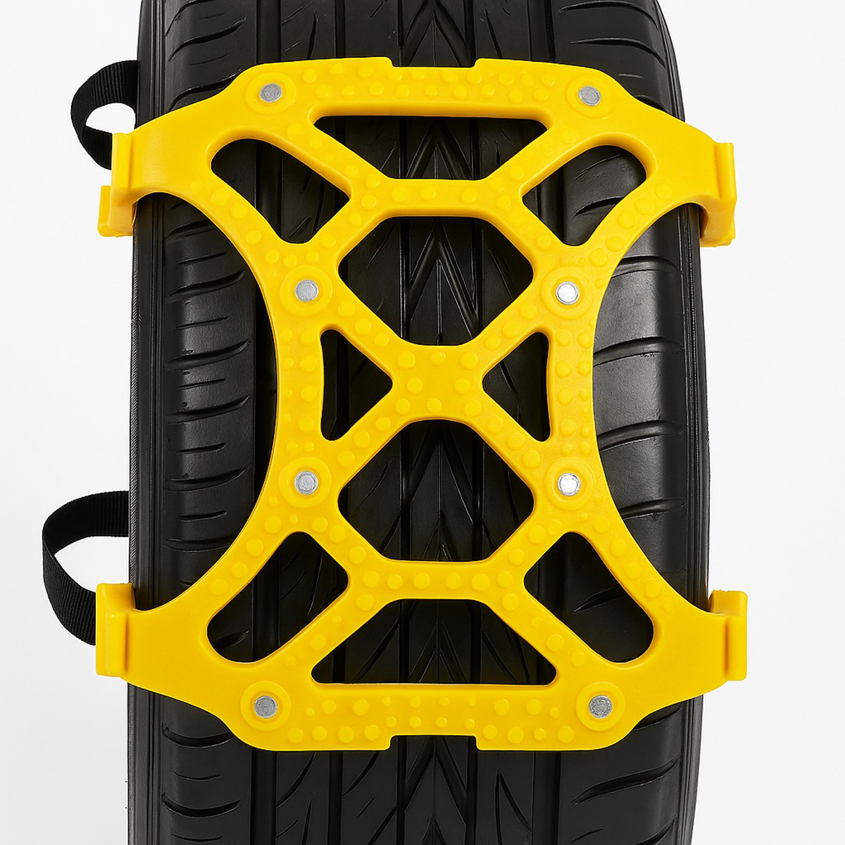 Καθολικές Αντιολισθητικές Αλυσίδες Ελαστικών – Ιμάντες Πρόσφυσης για Χιόνι & Πάγο (Σετ 8 για 2 Ελαστικά) - Image 2