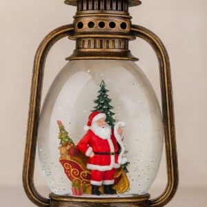 Επαναφορτιζόμενο Παραδοσιακό Φανάρι Χριστουγέννων με Άγιο Βασίλη