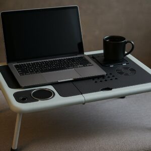 Alternative view of Φορητό Πολυλειτουργικό Τραπέζι Λάπτοπ με Ανεμιστήρες Ψύξης & Ασύρματη Φόρτιση
