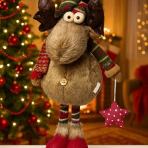 Χριστουγεννιάτικο Διακοσμητικό Τάρανδος – Μαλακή Κούκλα Ορθίας Θέσης