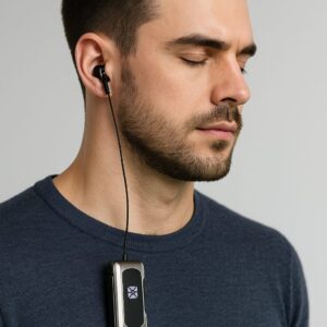 Alternative view of Ασύρματο Ακουστικό με Επανασυρόμενο Καλώδιο – Μοντέλο K55