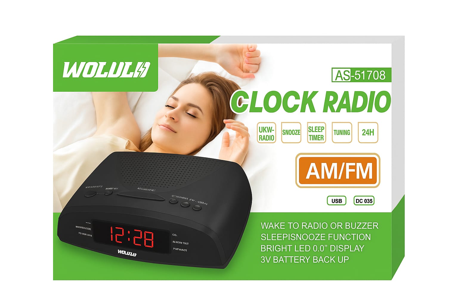 Ψηφιακό Ραδιόφωνο-Ξυπνητήρι με AM/FM - Image 2