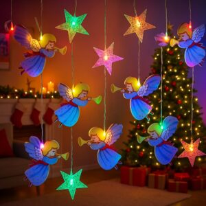 Alternative view of Χριστουγεννιάτικα Φωτάκια Κουρτίνας – Αστέρια & Φεγγάρια 🎅✨