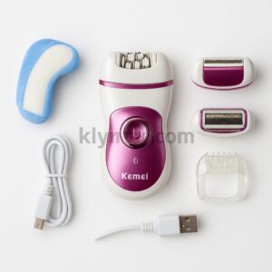 Kemei KM-376 3-σε-1 Επαναφορτιζόμενο Σύστημα Αποτρίχωσης