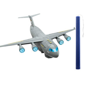 Ηλεκτρονικό Αεροπλάνο Μεταφοράς Οχημάτων με λαμπάδα μπλε