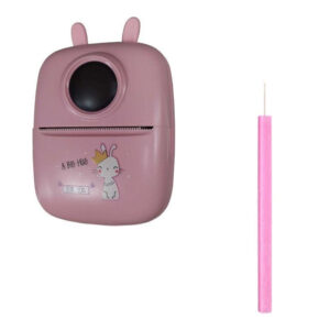 Παιδικός Mini Εκτυπωτής Ροζ με λαμπάδα