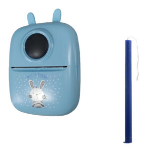 Παιδικός Mini Εκτυπωτής Μπλε με λαμπάδα