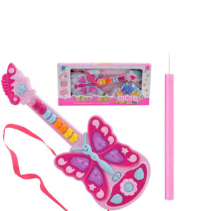 Παιδική ηλεκτρονική κιθάρα Πεταλούδα με λαμπάδα