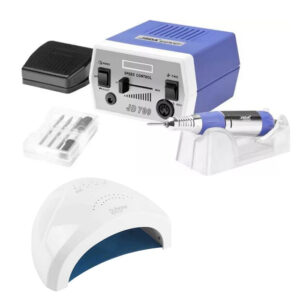 Τροχός Νυχιών JSDA JD700 Ρεύματος 30000rpm & Δώρο Φουρνάκι Νυχιών SUN One UV / LED 48W Λευκό