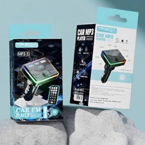 Αναμεταδότης FM Αυτοκινήτου Bluetooth ταχυφορτιστής 22.5W με διπλή θύρα USB και TYPE-C με τηλεχειριστήριο MP3-5