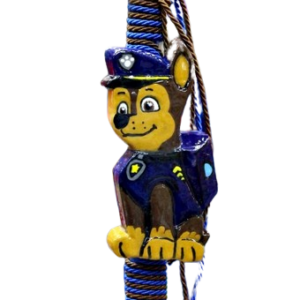 Alternative view of Πλακέτα σε λαμπάδα πλακέτα μπλε σκυλάκι 36εκ