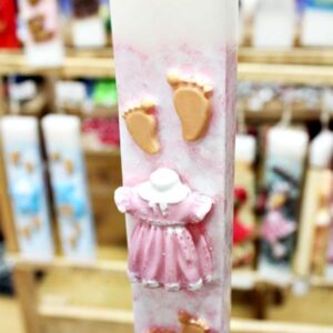 Πασχαλινή λαμπάδα Φορεματάκι