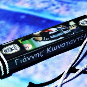 Alternative view of Πασχαλινή λαμπάδα ΠΑΟΚ πλακέ Κωνσταντέλιας 25Χ4Χ2cm.