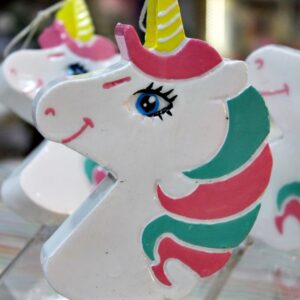 Πασχαλινή λαμπάδα Πλακέτα Μονόκερος