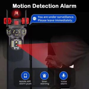 Alternative view of WIFI V380 PRO Τριπλή Κάμερα Ασφαλείας με Αμφίδρομη Επικοινωνία