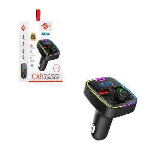 Wisdomup Πολυλειτουργικός Αντάπτορας Αυτοκινήτου με FM Transmitter και USB Θύρες CZ-12