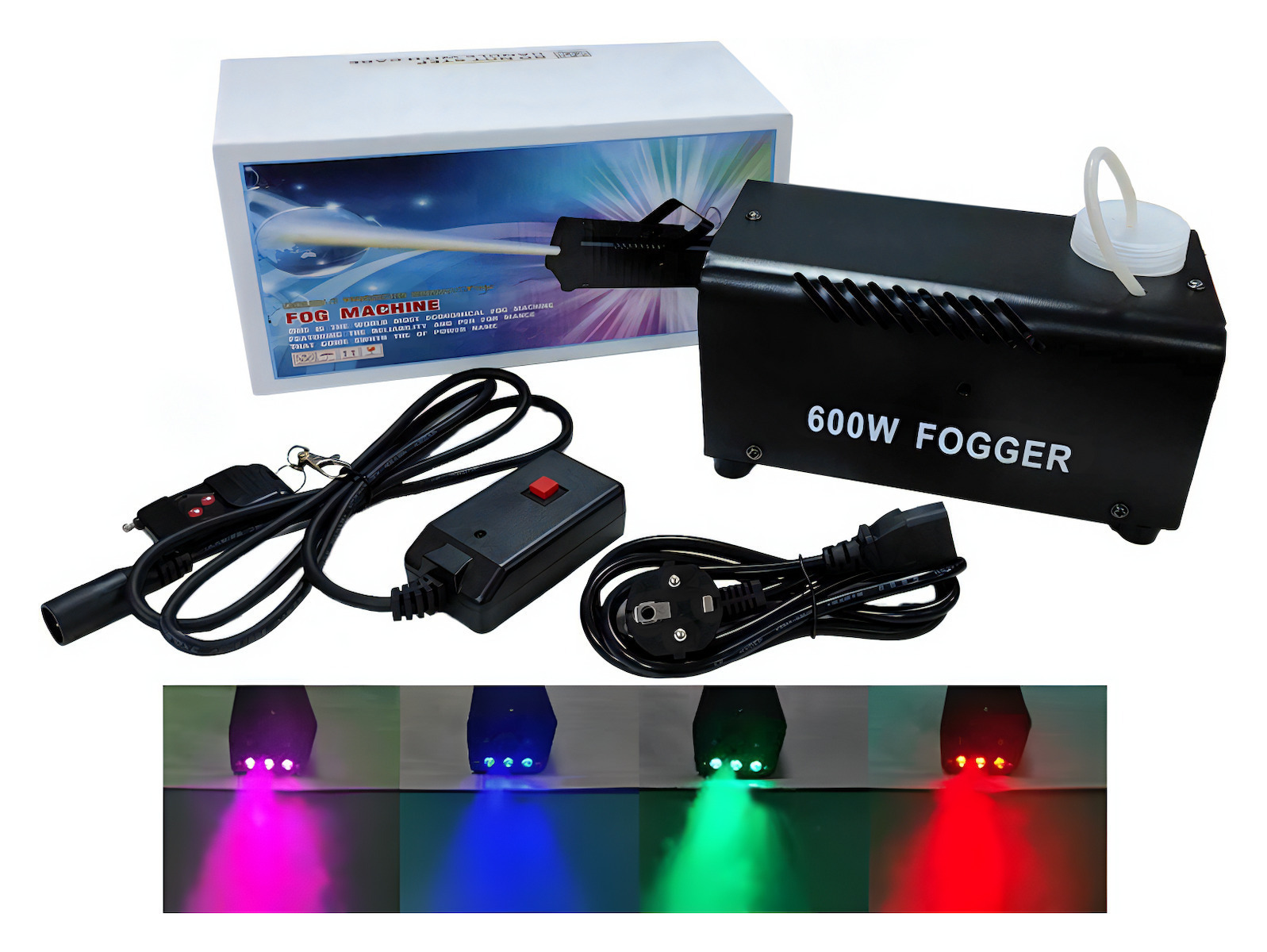 Μηχανή Καπνού 600W με Χειριστήριο – Fog Machine - Image 3