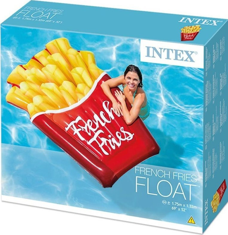 Intex Φουσκωτό Στρώμα Θαλάσσης Κόκκινη 175x132cm