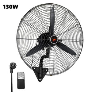 Διαμέτρου Ανεμιστήρας Τοίχου 130W Διαμέτρου 65cm με Τηλεχειριστήριο Μαύρος
