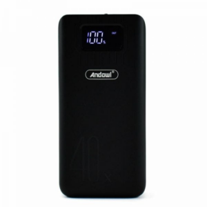 Andowl Q-CD701 Power Bank 40000mAh μαύρο με ένδειξη μπαταρίας