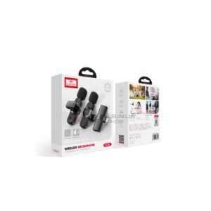 EARLDOM MC8L Δύο Ασύρματα Μικρόφωνα Plug And Play με Θύρα Lightning
