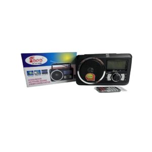FP-910RC Επιτραπέζιο Ραδιόφωνο Επαναφορτιζόμενο με Bluetooth, USB και Remote Control.