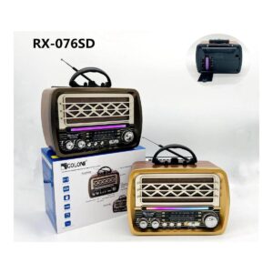 COLON RX-076SD Επιτραπέζιο Ραδιόφωνο Επαναφορτιζόμενο με Bluetooth.