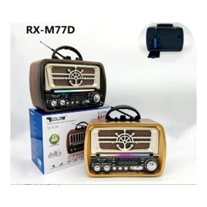 COLON RX-M77D Επιτραπέζιο Ραδιόφωνο Επαναφορτιζόμενο με Bluetooth.