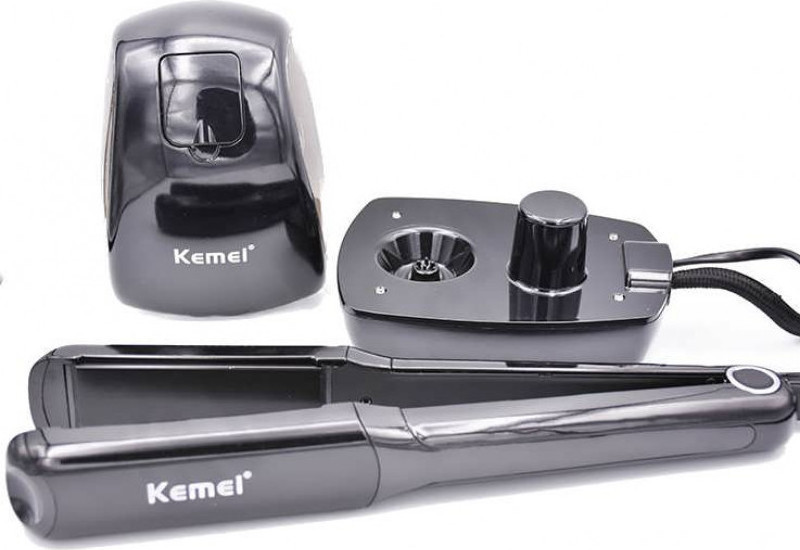 Kemei KM-9090 Πρέσα Μαλλιών με Ατμό