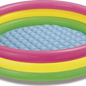 Intex Sunset Glow Παιδική Στρογγυλή Φουσκωτή Πισίνα PVC 131lt 57412