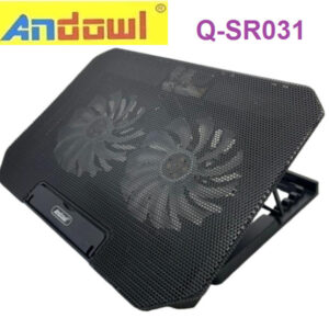 Andowl Q-SR03 Cooling Pad για Laptop έως 17'' με 2 Ανεμιστήρες