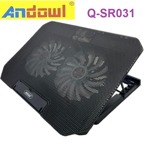 Andowl Q-SR03 Cooling Pad για Laptop έως 17'' με 2 Ανεμιστήρες