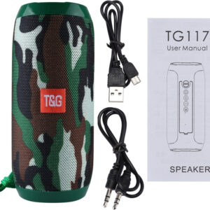 T&G TG-117 Ηχείο Bluetooth 5W με Ραδιόφωνο Army Green