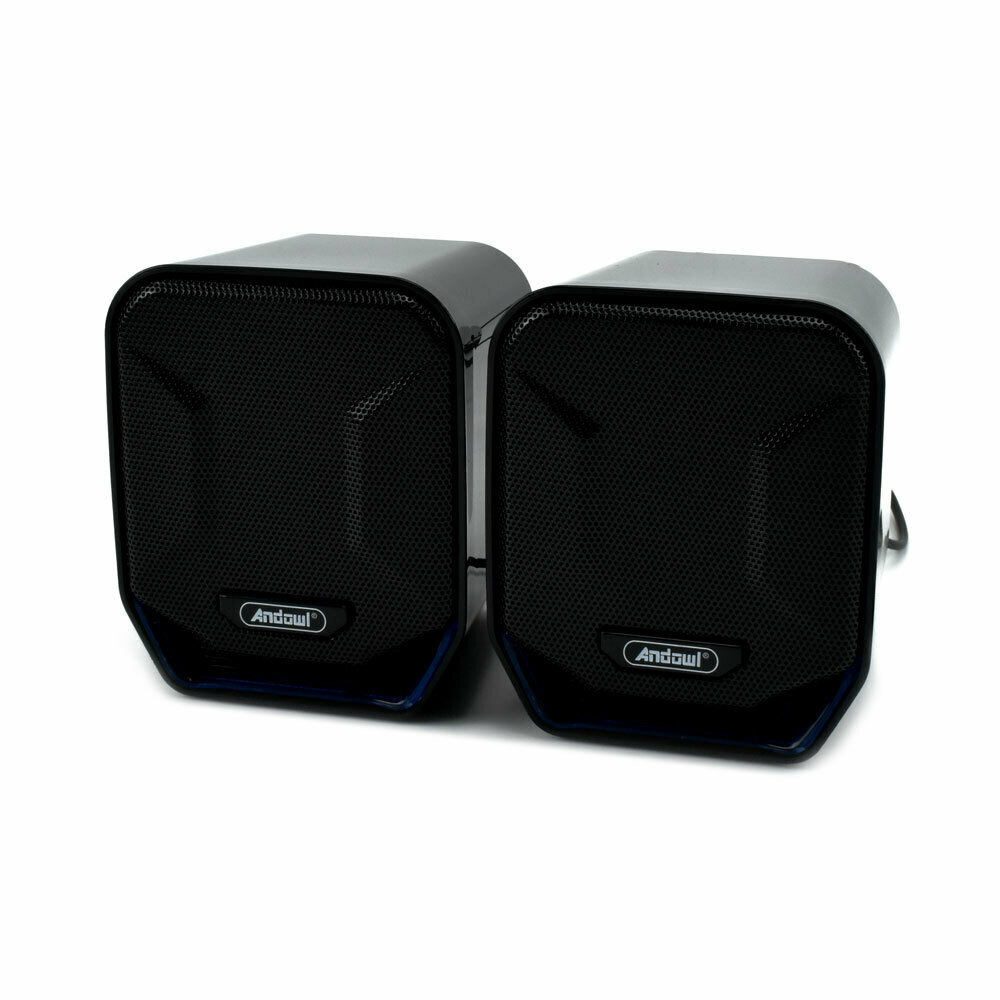 Andowl Q-YX17 Ηχεία Υπολογιστή 2.0 RGB 3W Μαύρα
