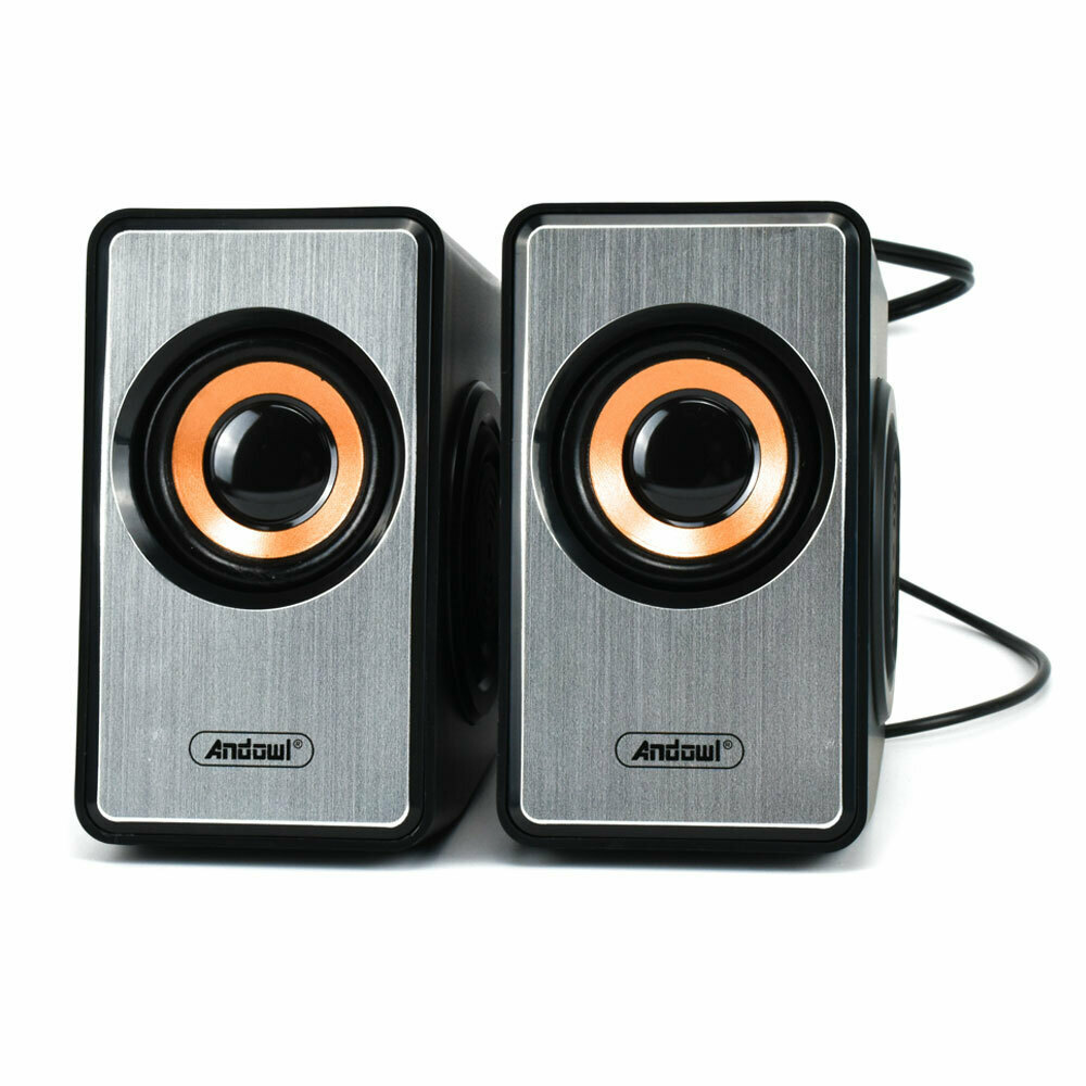Andowl Q-YX16 Ηχεία Υπολογιστή 2.0 3W Ασημί