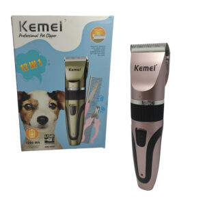 Kemei KM-1056 Επαγγελματική Κουρευτική Μηχανή Σκύλων Επαναφορτιζόμενη Ροζ Χρυσό