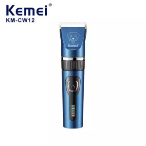 Kemei KM-CW12 Επαγγελματική Κουρευτική Μηχανή Σκύλων Επαναφορτιζόμενη Μπλε